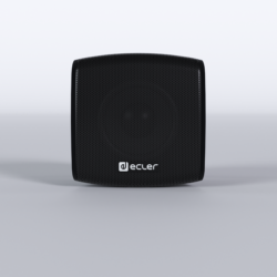 Ecler – 3″ (25 WRMS @ 8ohm, 70V) loudspeaker cabinet ready for outdoor installation IP65  (Pair), colour black