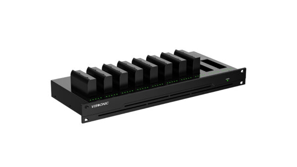 Vissonic - Boîtier de charge pour jusqu'à 10 batteries MAW-T, surveillance de l'état du réseau
