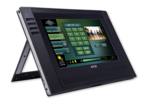 Black – Modero ViewPoint 9” Widescreen 24 Bit Active Matrix Display featuring enhanced gesturing and page transition graphics, VoIP Intercom, built-in