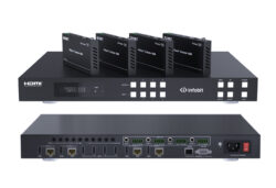 Infobit – iMATRIX H44H150 – Matrice de commutation HDMI 4K60, 4 IN 4 OUT, avec 150m HDBaseT.