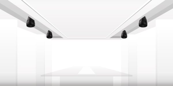 Infobit - iSpeaker P30B 30W Pendant Speaker, Black. - Image 2