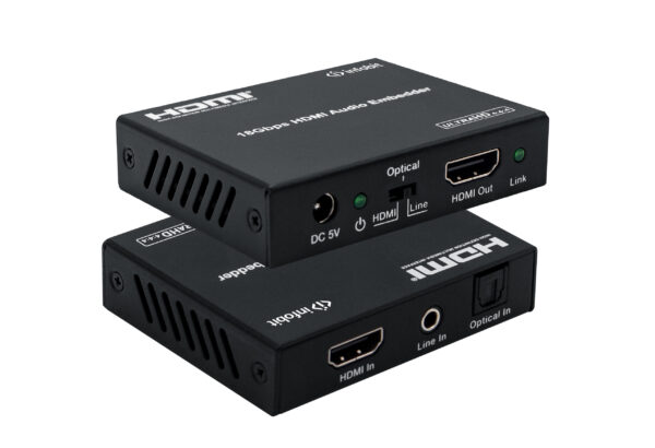 Infobit - iTrans AE01 4K60 HDMI Audio Embedder avec HDCP 2.2, Line et Optical IN