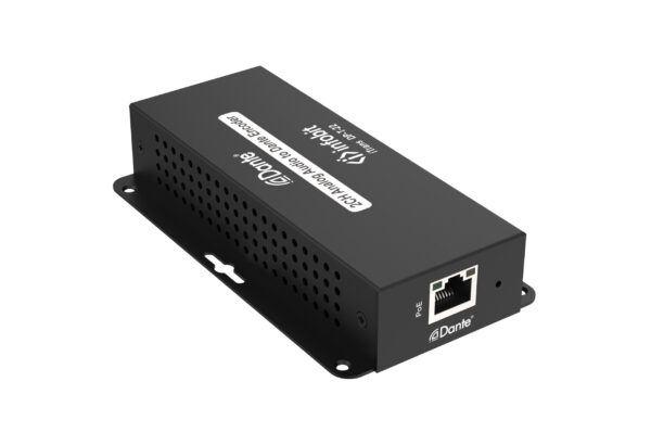 Infobit - iTRANS DP-T-22 Encodeur audio analogique 2CH Dante (Tx) avec PoE, port phoenix - Image 2