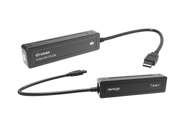 Infobit - iTRANS DU-TR-22A Dante 2CH USB Audio Endoder/Decoder (TR) avec PoE, port USB A