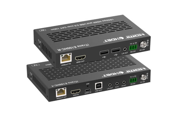 Infobit - iTrans E100HC HDMI 4K60 HDMI/USB-C over HDBaseT 3.0 Extender (100m) with USB 2.0 - Image 4