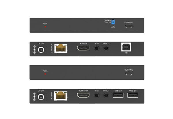 Infobit - iTrans E150U2 HDMI 4K60 over HDBaseT extenders (Tx and Rx), 150m for 1080p, 120m for 4K/60Hz. USB 2.0 - Image 2