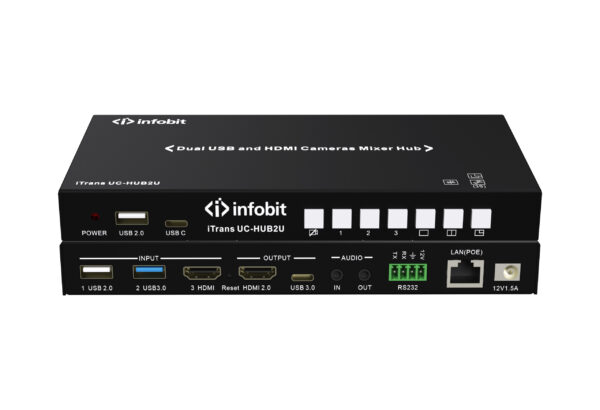 Infobit - iTrans UC-Hub2U Dual USB and HDMI Cameras Mixer Hub