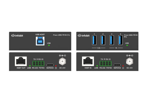 Infobit - iTrans USB3-TR100 USB 3.0 over HDBaseT 3.0 Extender (Tx + Rx), 100 meters.