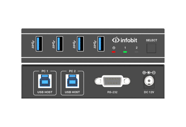 Infobit - iTrans USB32-S USB 3.2 10Gbps Switcher w/ Auto Switching