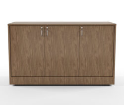 Crédence AV – 3 armoires verrouillables 16 RU