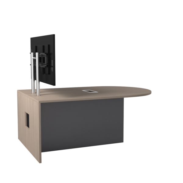 Table de réunion avec support de télévision  6 pi x 4 pi - Image 3