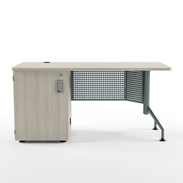 instRUctor'S Desk With Lockable Cabinet - 12 RU