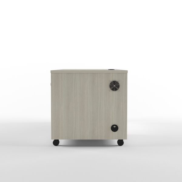 Desk With 14 RU Lockable Cabinet And Cpu Cabinet - Image 4