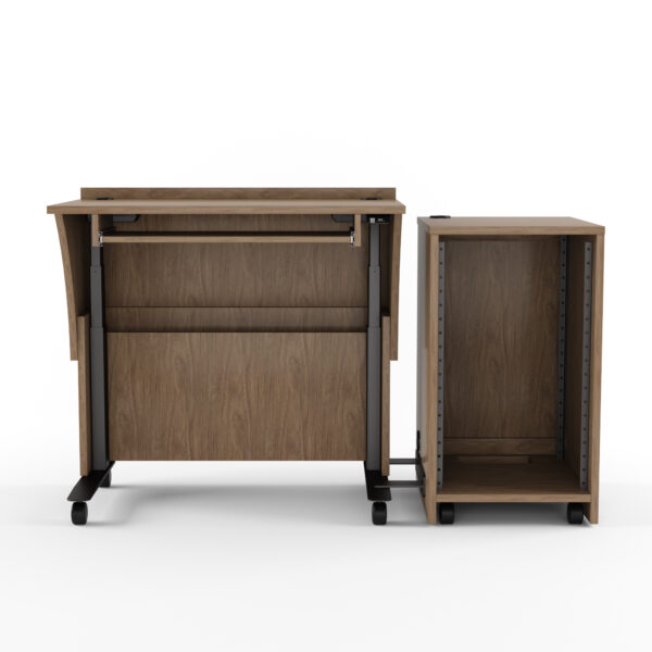 Height Adjustable Desk With Additional Storage -  18RU & 12 RU - Image 3