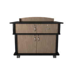 Multi-Media Podium With Double Compartment – 12 RU
