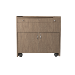 48 in Podium With Lockable Storage And Pull-Out Side Drawer For Document Camera – 10 RU