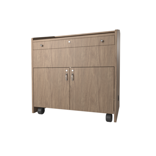 48 in Podium With Lockable Storage And Pull-Out Side Drawer For Document Camera - 10 RU - Image 2