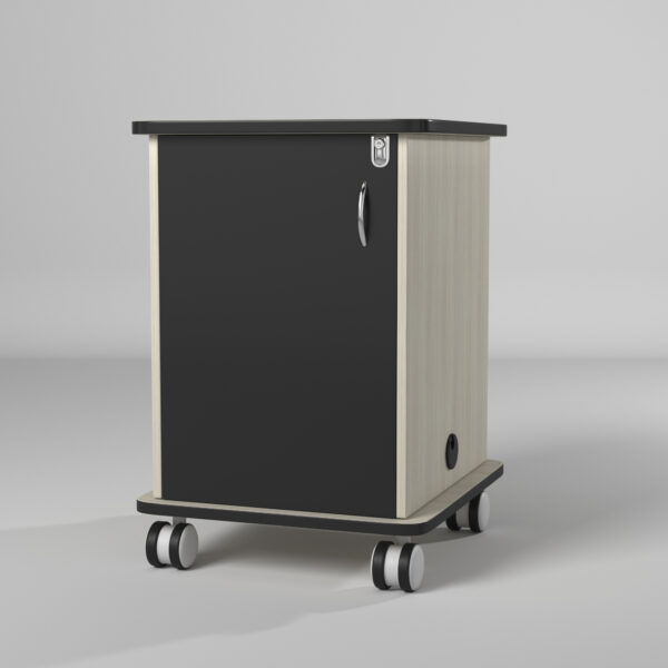 Av Mobile Rack Cabinet  16 RU, Plexiglass Door