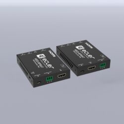 Ecler – HDMI 18Gbps extender kit includes both transmitter and receiver. 4K 50Hz 4:4:4 video signals to be extended up to 70 meters