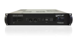 Ecler – 2 x 350 WRMS @ 4 ohm stereo amplifier with high and low impedance.