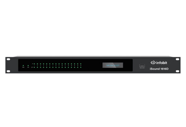 Infobit - iSound 16x16 Audio Digital Signal Processor (DSP), with Dante