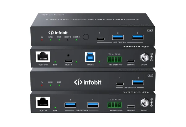 Infobit - USB 3.2 Gen 1 Extender with USB C and USB B (100m)