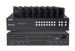 Infobit – iMATRIX H88H150 – Matrice de commutation HDMI 4K60,  8 entrées 8 sorties avec 150m HDBaseT.