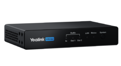 Yealink – AVBridge Mini DSP with USB extension ability. POE and 4 x 4 Dante channel support