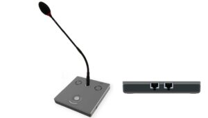 Braehler- DIGIMIC32 Classic Chairman Unit with metal shell, loudspeaker, Microphone socket, button and -LED, Override button, headphone jack