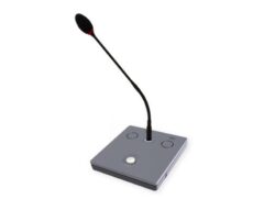 Braehler- Unité déléguée CMic avec boîtier métallique, haut-parleur, prise microphone, bouton et voyant LED, prise casque