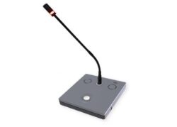 Braehler- Unité déléguée CMic avec boîtier métallique, haut-parleur, prise microphone, bouton et LED, prise casque