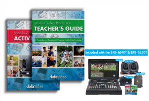 Datavideo - Guide de l'enseignant, cahier d'activités et vidéos didactiques sur la production mobile. Il s'agit d'un guide complémentaire au TG-200. C