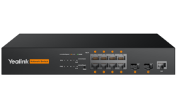 Yealink – 8-port L2+ Gigabit managed AV switch