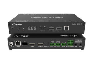 Infobit - iSwitch 2000D-C HDMI JPEG 2000 AV over IP Control Node.
