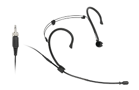 MIPRO - Microphone omnidirectionnel étanche (IP-57) de 4,5 mm à porter sur la tête (connecteur jack 3,5 mm à vis de verrouillage, noir)