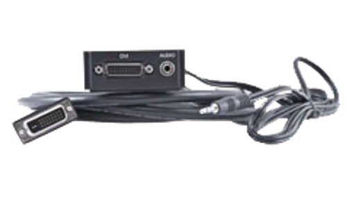 The HPX-AV102-DVI+A, DVI with Stereo Module with Integrated Cables, provides DVI video plus stereo audio connectivity to the Hydraport HPX-600,900,120