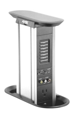 HydraPort 16 Module Retractable Connection Port US Version - Silver Model - Modular, retractable cable connection system features retractable base tha