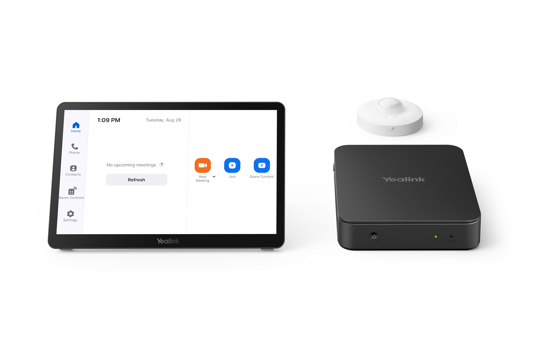 Yealink - Système natif Zoom Rooms BaseKit avec Mini PC, MTouch Plus et RoomSensor