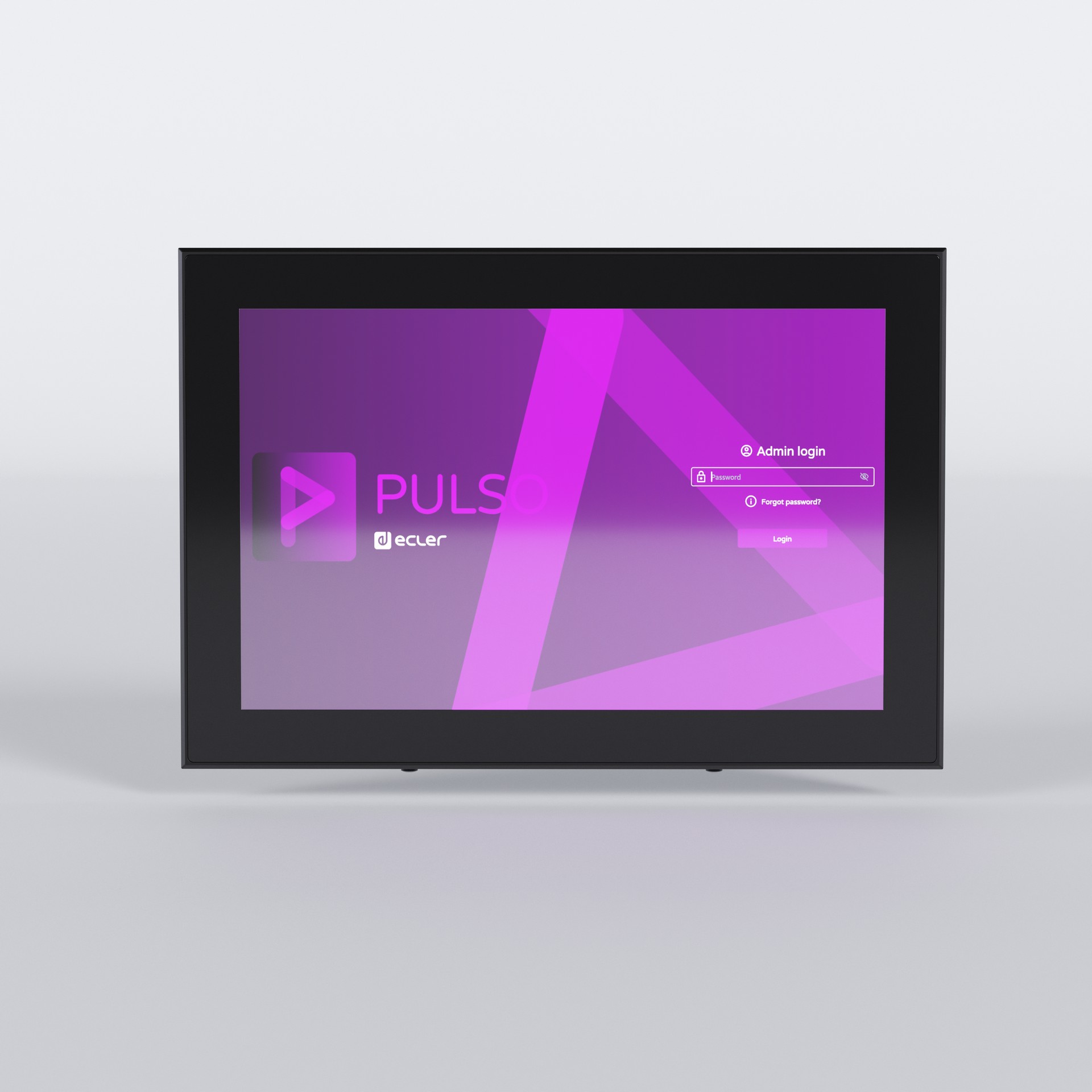 Ecler - Panneau mural numérique à distance 10" (compatible avec les boîtiers électriques encastrés européens standard - non inclus)