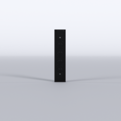 Ecler – Ultra-compact column speaker, 4×0.5” drivers delivering 16WRMS @ 16 Ohm, colour black.