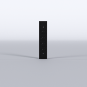 Ecler - Ultra-compact column speaker, 4x0.5” drivers delivering 16WRMS @ 16 Ohm, colour black.
