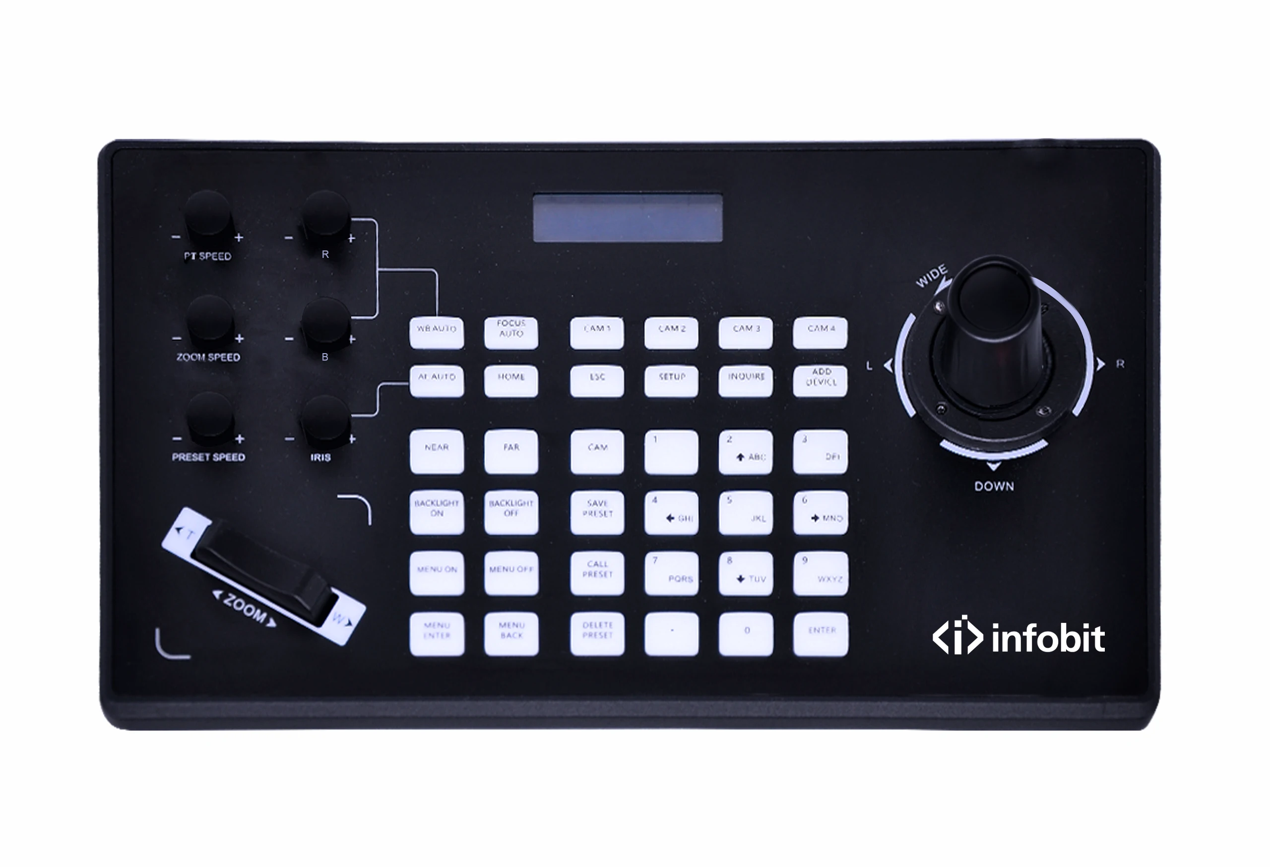 Infobit - iControl J10, clavier de commande IP avec joystick