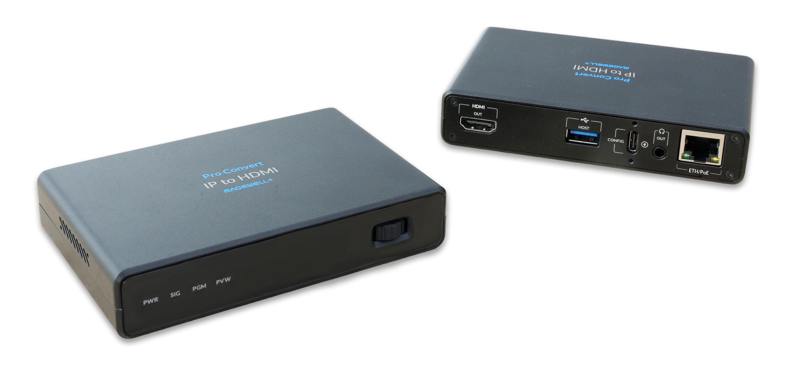 Magewell - PRO CONVERT IP TO HDMI 4K - décodeur autonome capable de convertir jusqu'à quatre flux IP en une sortie HDMI 4K à 60 images par seconde