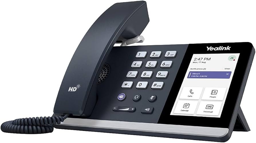 Yealink - MP54 Téléphone sous Android 9 avec bouton Teams dédié